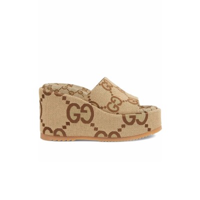 GUCCI GG MAXI PLATFORM SANDALS 674761